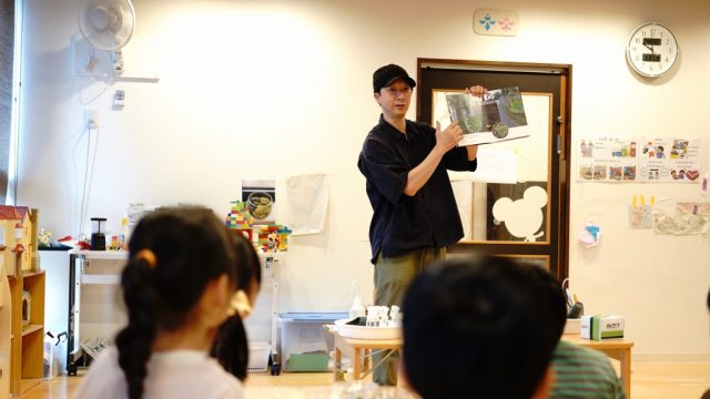 保育園で開催苔テラリウムワークショップ